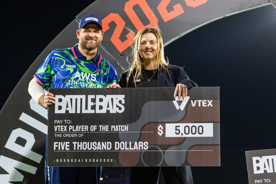 Corey Anderson.
Player of the Match.
$5,000 earned under the lights.
One innings changed the game.
That’s the power of the 4X format.
Battle of Bats 2026 was just the start.
2027 coming soon.
Follow @battleofbats